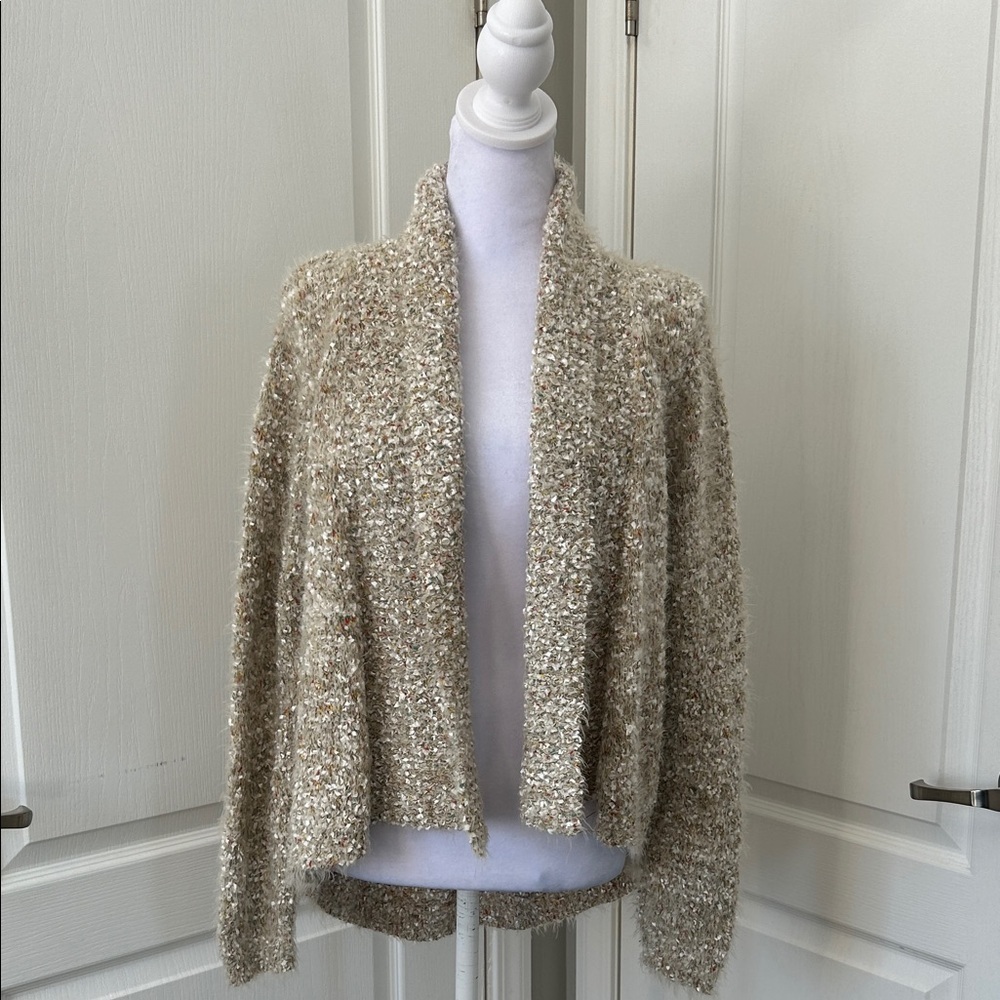 Lauren Michelle elegant, classy, tweed style cardigan, size medium​​​